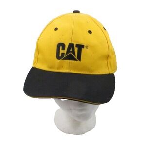 Cat Caterpillar Construction Equipment Hat Cap Yellow Black One Size